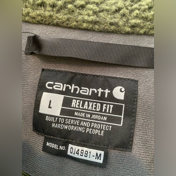 Carhartt Fleece Snap Front Jacket - Picture 8 of 10